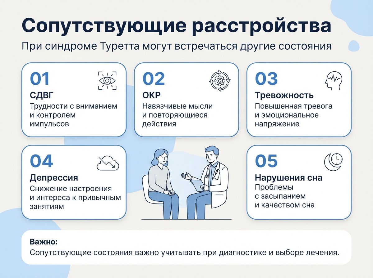 Лечение синдрома Туретта в Краснообске инфографика