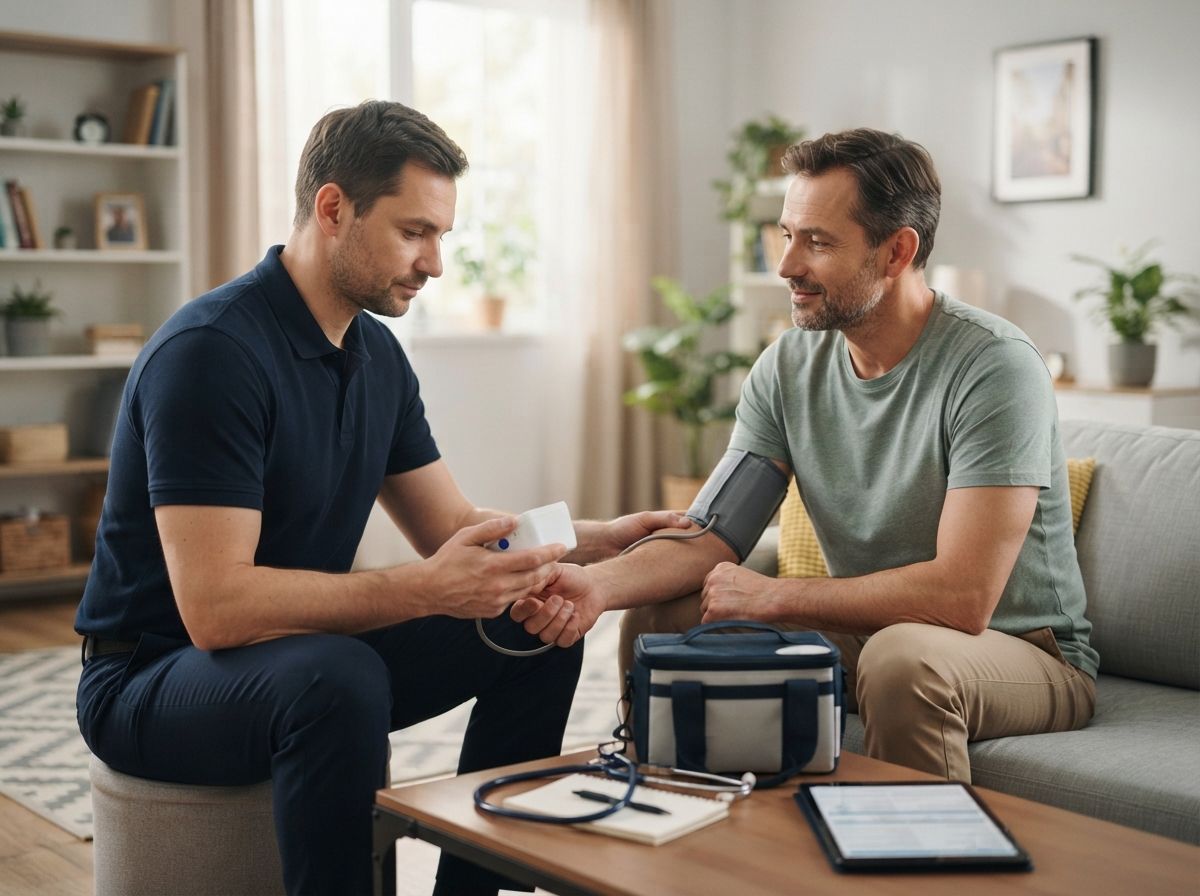 Вызов нарколога на дом в Краснообске в наркологической клинике Измерение давления пациенту